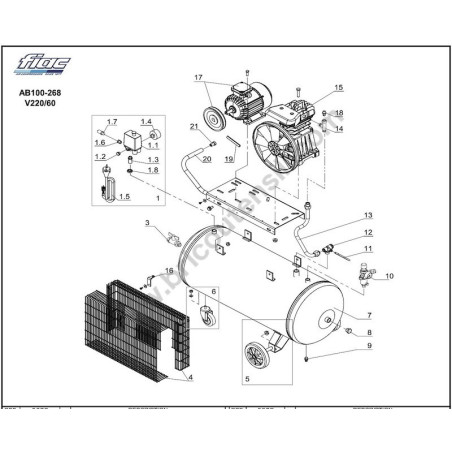 FIAC AB100-268 V220/60 Parts