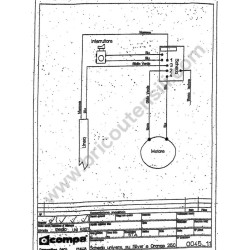 Electronic Board for Miter Saw Compa Orange 250/0 - WIRE DIAGRAM