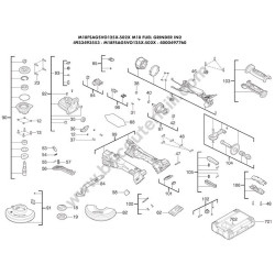 Milwaukee M18FSAGSVO125X Parts - Drawing