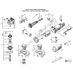 Milwaukee AGV10-115EK Parts - Drawing