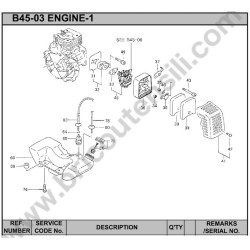 Hitachi Spare Parts for Engine Brush Cutter CG47EY-T