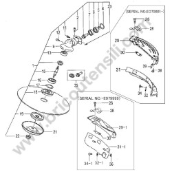 Hitachi Spare Parts for Engine Brush Cutter CG47EY-T