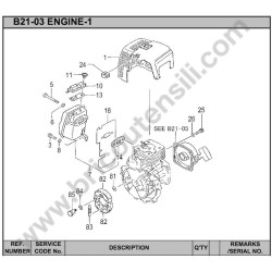 Hitachi Spare Parts for Engine Brush Cutter CG33EJ-LP