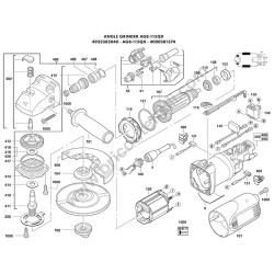 Milwaukee AG8-115QX Parts - Drawing