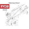 RYOBI RSDS800-K Rotary Hammer Parts - Drawing
