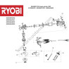 RYOBI RAG800-125G Smerigliatrice Ricambi - Esploso