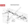 RYOBI EAG2000RS Smerigliatrice Ricambi - Esploso
