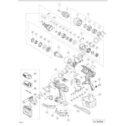 Hitachi DV18DMR Spare Parts - Drawing