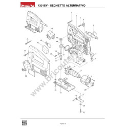 Makita 4301SV Spare Parts - Drawing