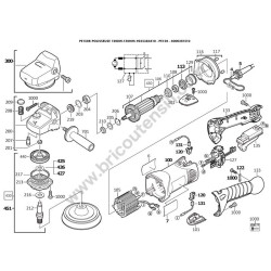AEG PE150B Angle Polisher Parts - Drawing