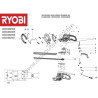 RYOBI RHT4550HS Hedge Trimmer Parts - Drawing
