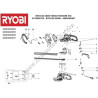 RYOBI RHT5150 Tagliasiepi Ricambi - Esploso