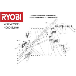 RYOBI RLT5127 Tagliabordi Ricambi - Esploso