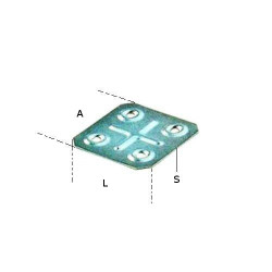 Square Plate Junction 4 holes