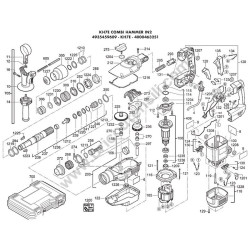 AEG Rotary Hammer KH7E Parts - Drawing