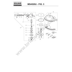Ricambi Dolmar per Decespugliatore MS4520U - Esploso 2