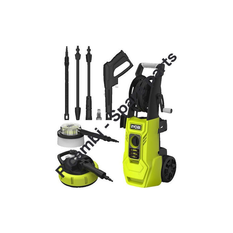 RYOBI RY150PWA Idropuitrice Ricambi - Esploso