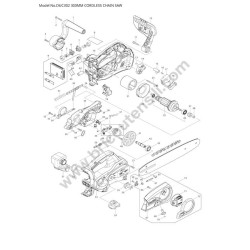 Makita DUC302 Spare Parts - Drawing