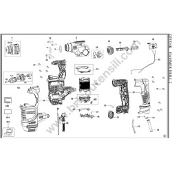 DeWalt Demolitore D25334K Tipo 2 Ricambi - Esploso