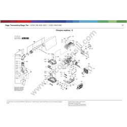 Bosch Ricambi per Troncatrice GCM 18V-305 GDC - Esploso 3