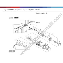 Ricambi Bosch per Idropulitrice UniversalAquatak 135 - Esploso 1
