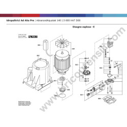 Bosch Pressure Cleaner AdvancedAquatak 140 Parts - Drawing 2