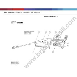 Bosch Ricambi per Elettrosega UniversalChain 35 - Esploso 1