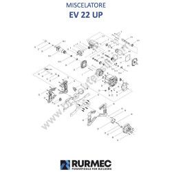 Rurmec Mixer EV22UP Spare Parts - Drawing