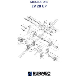 Ricambi Rurmec per Miscelatore EV28UP - Esploso