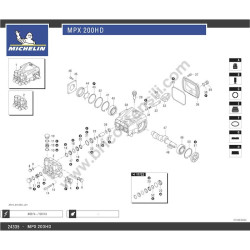 Michelin Pressure Washer MPX200HD Parts - Drawing 1