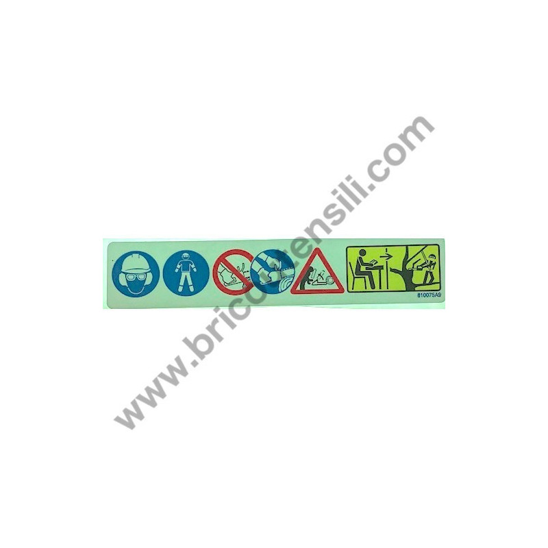 Makita Label for Chainsaw Makita DCS230T