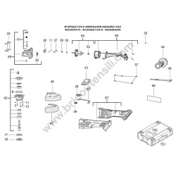 Milwaukee M18FSAG115X-0 Parts - Drawing