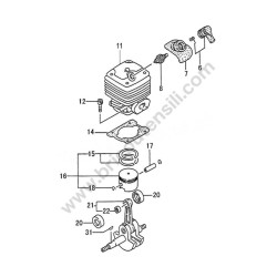 Tanaka Spare Parts for Brush Cutter TBC-500 - Drawing 1