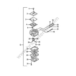 Tanaka Spare Parts for Brush Cutter TBC-500 - Drawing 13