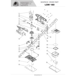 Stayer Levigatrice LOM 180 Ricambi
