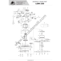 Stayer Sander LOM 230 Spare Parts