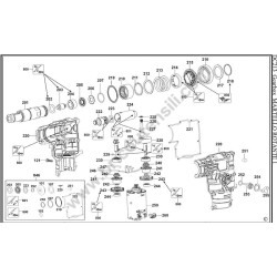 DeWalt DC213 Type 1 Gearbox Parts Drawing
