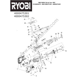 RYOBI RRS1200-K Parts Drawing