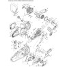 Makita Cordless Chainsaw UC015G Parts Diagram
