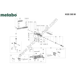 Metabo Spare Parts for Mitre Saw KGS 305 M Parts Diagram 2