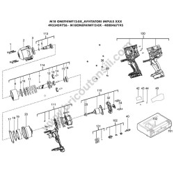 Milwaukee M18ONEFHIWF12-0X Parts Diagram