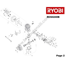 RYOBI RCS4240B Petrol Chainsaw Parts Diagram 1