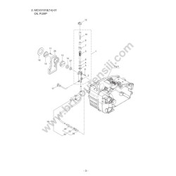 Maruyama Chainsaw MCV3101S(14)-01 Parts Diagram 1