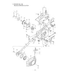 Maruyama Chainsaw MCV381 Parts Diagram 1