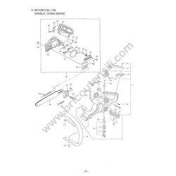 Ricambi Maruyama per Motosega MCV381 Esploso Ricambi 2
