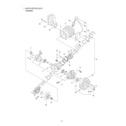 Maruyama Chainsaw MCV3100TS(10)-01 Parts
