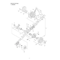 Maruyama Esploso Ricambi per Motosega MCV3101TS(10)Q
