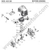 Ama Spare Parts Diagram for Brushcutter AG3 350 - 4
