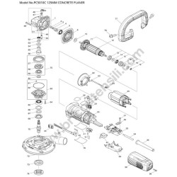Makita Esploso Ricambi per Pialla per Muro PC5010C