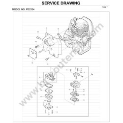 Dolmar Esploso Ricambi per Soffiatore 4T PB250.4 - 6